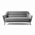 Gray fabric sofa with modern design suitable for living room 180 x 80 x 85cm